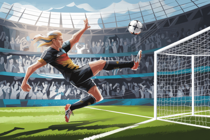 Brand scoring a brilliant goal for Germany