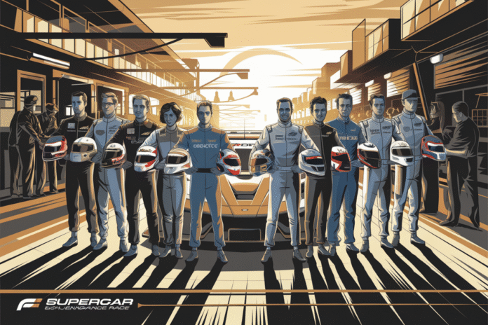 Complete Lineup of Co-drivers for Supercar Endurance Race Unveiled