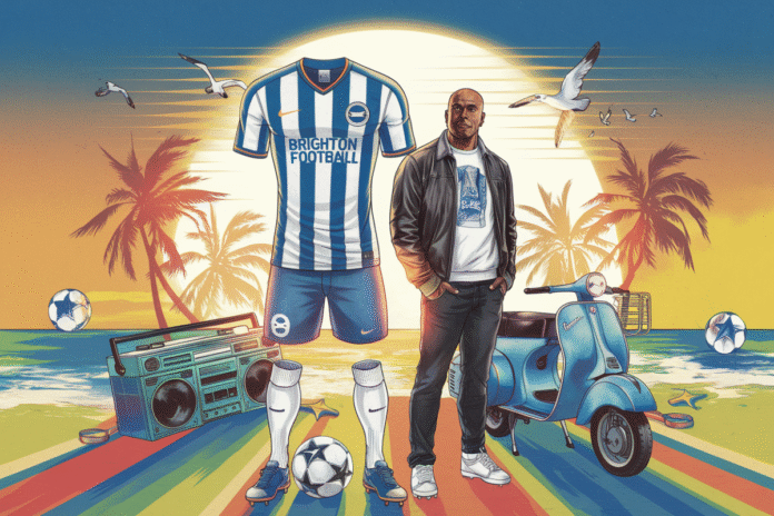 Fatboy Slim unveils exclusive reimagining of iconic 90s Brighton kit A nostalgic