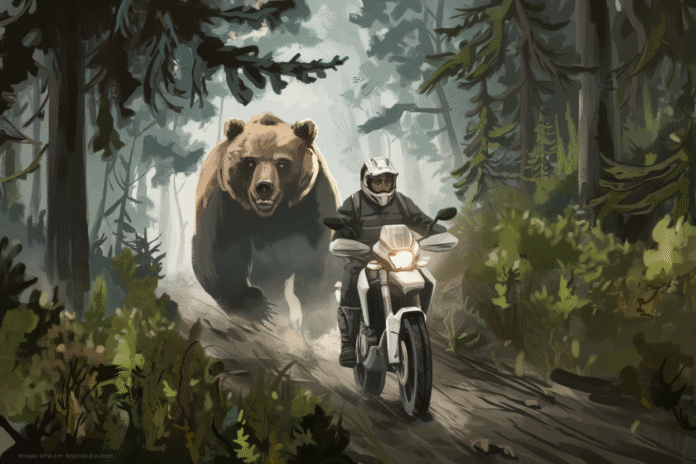 Motorcyclist Collides with Bear and Survives Unbelievable Encounter in the Wild