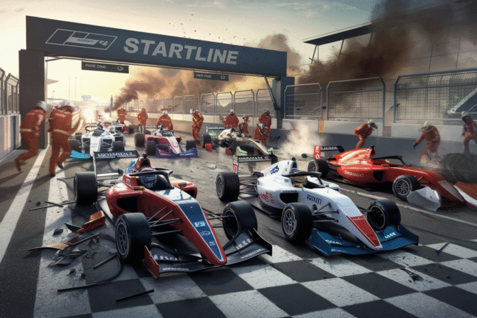 Formula 4 Race Canceled Following Massive Startline Collision