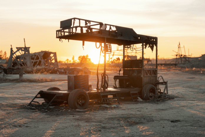 Stolen Team 18 Pit Stop Vehicle Discovered in Ruins