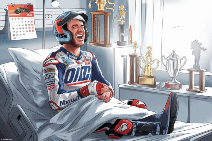 Three-time Motorcycle Champion Troy Bayliss Injured in Practice Crash Yet Continues to