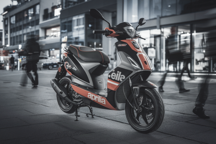 Aprilia Scooter Showcases Bold Motogp Livery Making a Statement on the Streets